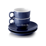 Brunner Set Tazzine da Caffe' Brunner Dolomit con Piattino Blu