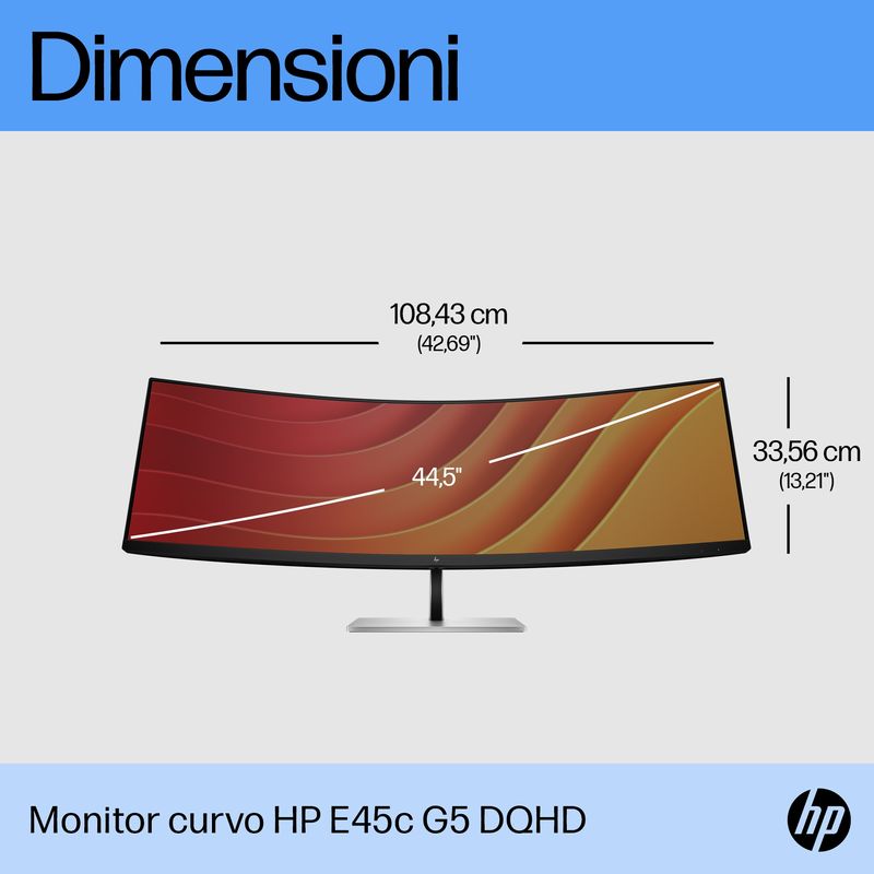 HP-E45c-G5-Monitor-PC-113-cm--44.5---5120-x-1440-Pixel-DQHD-Nero