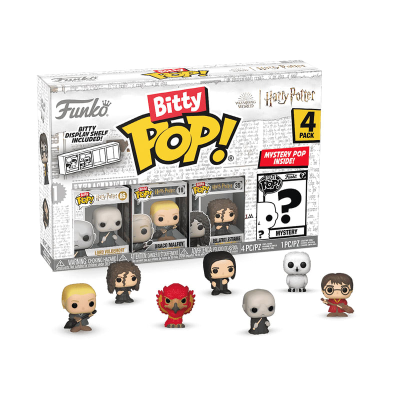 Funko-Pop--Personaggio-Collezione-Funko-pop-Bitty-Harry-Potter-Voldemort-4-Pezzi-Pack