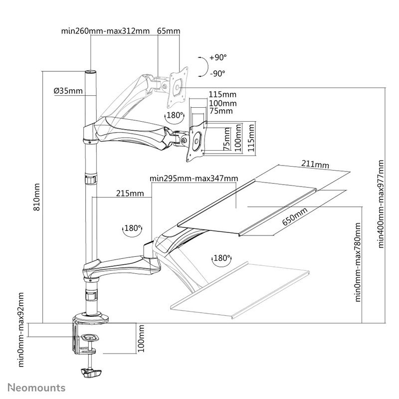 Neomounts-La-workstation