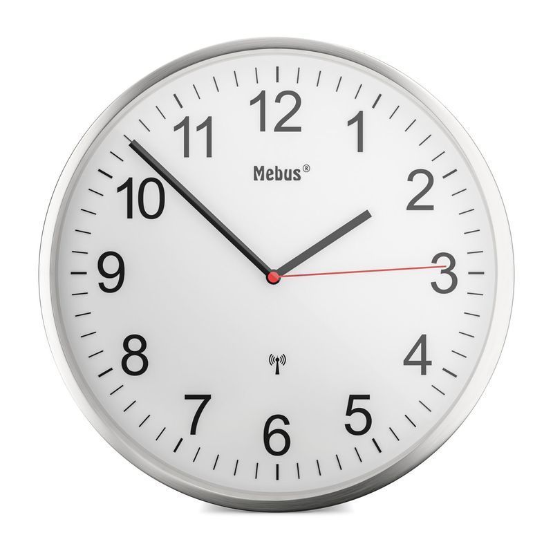 Mebus-19411-wall-table-clock-Parete-Mechanical-clock-Rotondo-Bianco