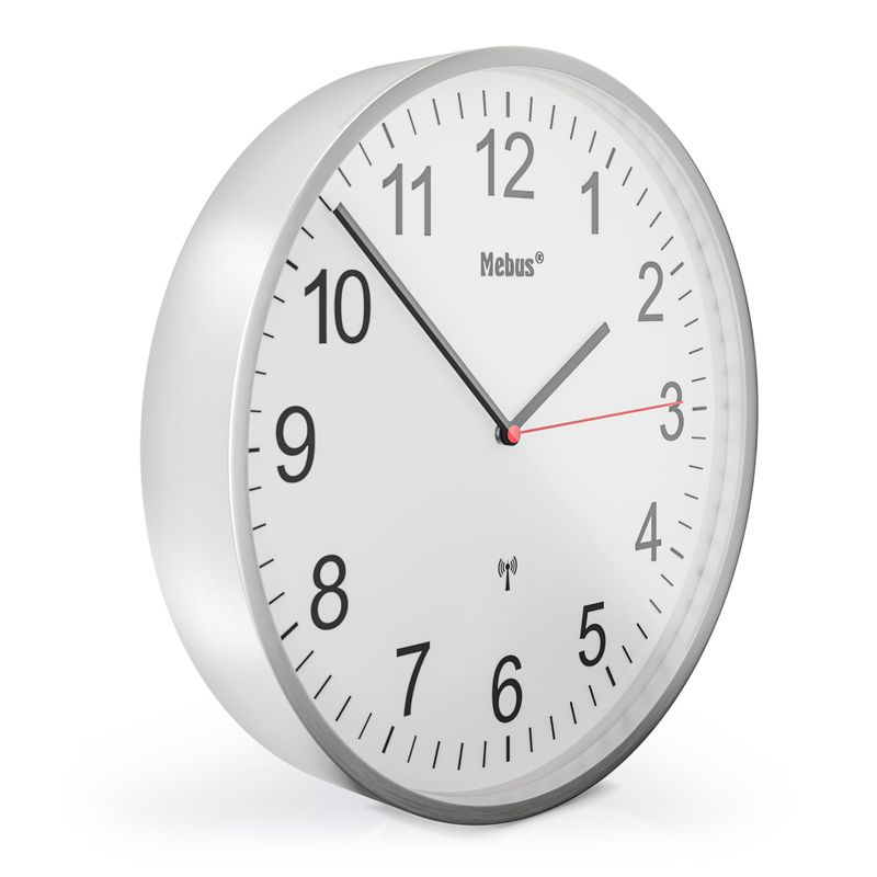 Mebus-19411-wall-table-clock-Parete-Mechanical-clock-Rotondo-Bianco