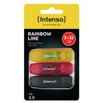 Intenso-Rainbow-3x32GB-Yellow-Red-Black-unita--flash-USB-USB-tipo-A-2.0-Trasparente