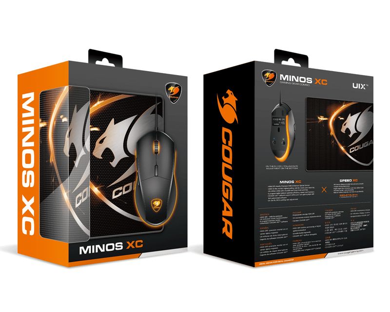 COUGAR-Gaming-MINOS-XC-mouse-USB-tipo-A-Ottico-4000-DPI