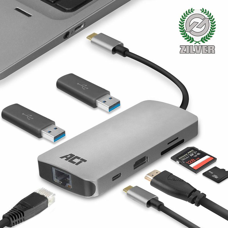 ACT-AC7041-Adattatore-multiporta-da-USB-C-a-HDMI-con-Ethernet-hub-USB-lettore-di-schede-e-pass-through-PD