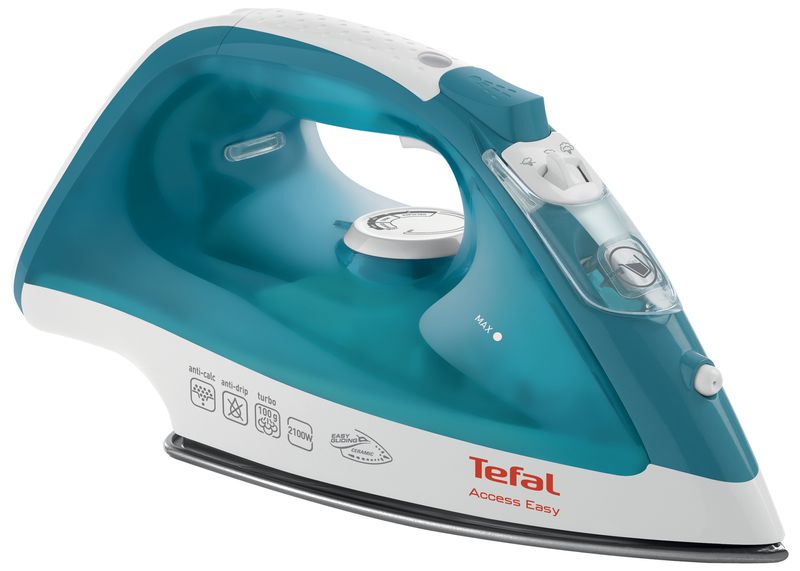 Tefal-Access-Easy-FV1542-ferro-da-stiro-Ferro-da-stiro-a-secco-e-a-vapore-Durilium-2000-W-Turchese-Bianco