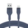 Belkin-Cbl-Siicone-USB-A-LTG-2M-bleu-Blu