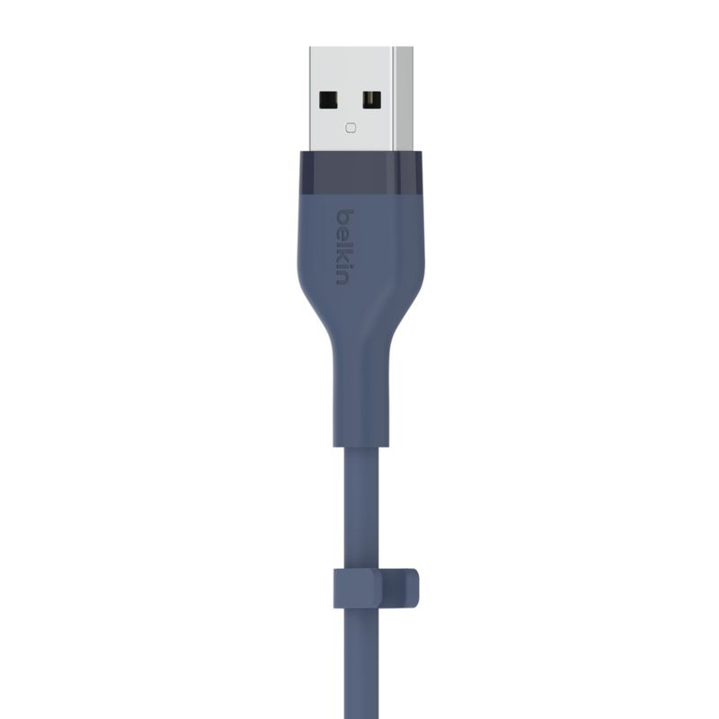 Belkin-Cbl-Siicone-USB-A-LTG-2M-bleu-Blu