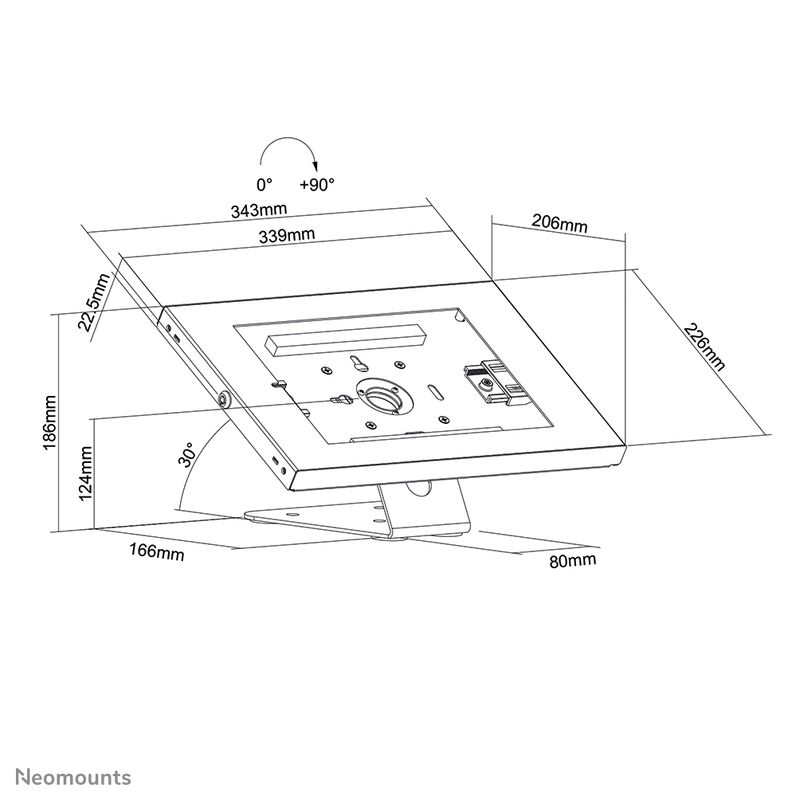 Neomounts-Porta-tablet-da-tavolo-parete