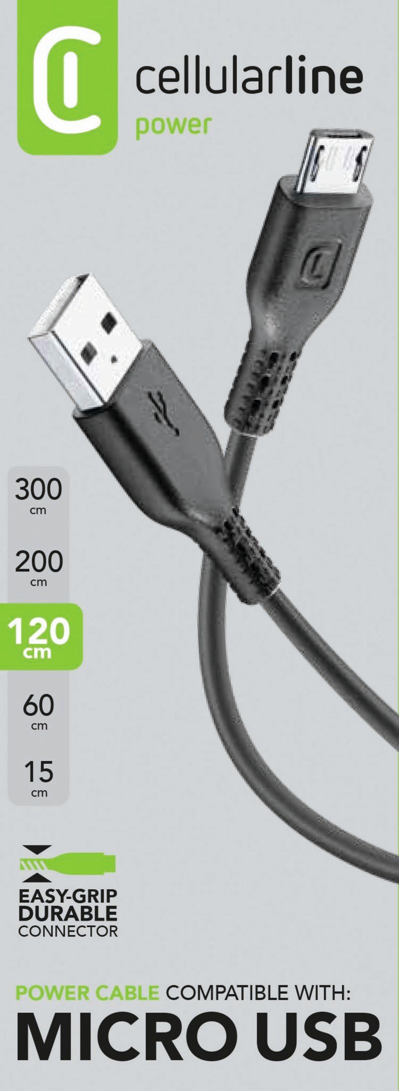 Cellularline-Power-Cable-120cm---MICRO-USB