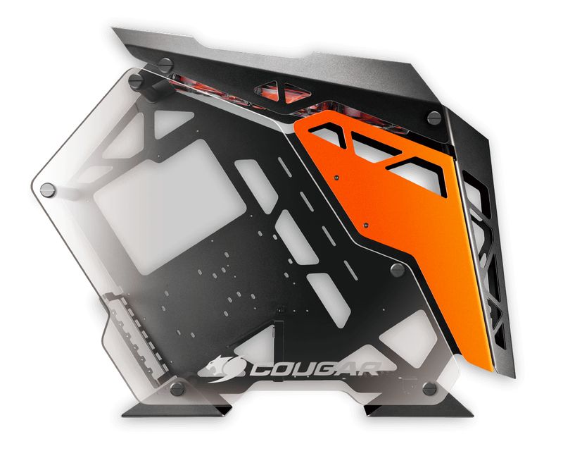 COUGAR-Gaming-Conquer-Midi-Tower-Nero-Arancione