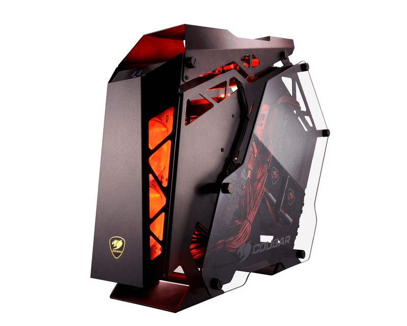 COUGAR-Gaming-Conquer-Midi-Tower-Nero-Arancione