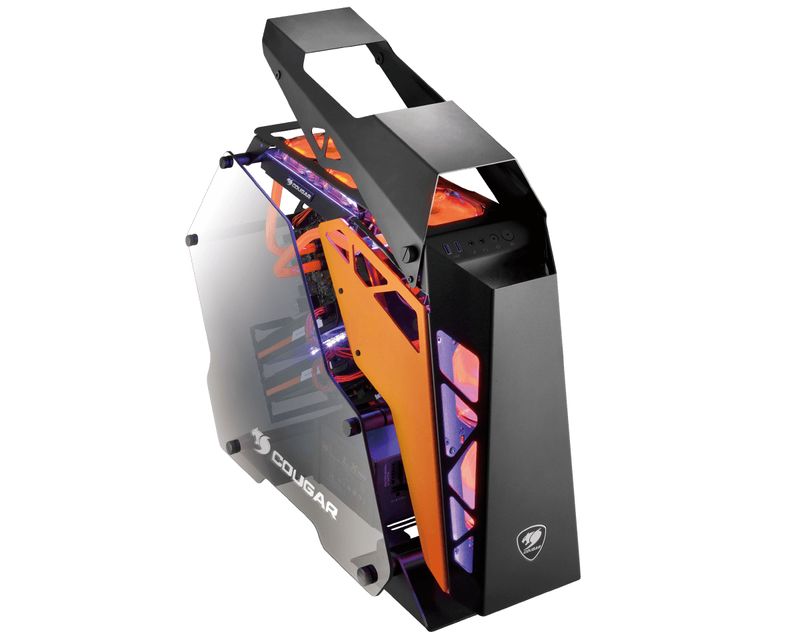 COUGAR-Gaming-Conquer-Midi-Tower-Nero-Arancione