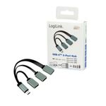 LogiLink-UA0315-hub-di-interfaccia-USB-3.2-Gen-1--3.1-Gen-1--Type-C-5000-Mbit-s-Nero-Grigio