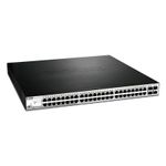 D-Link DGS-1210-52MP switch di rete Gestito L2 Gigabit Ethernet (10/100/1000) Supporto Power over Ethernet (PoE) 1U Nero