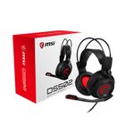 Msi Cuffie Headset Gaming Ds502 Virtual 7.1 Surround Usb In-Line Controller Microfono Retrattile