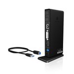 Raidsonic ICY BOX IB-DK2241AC Cablato USB 3.2 Gen 1 (3.1 Gen 1) Type-A Nero