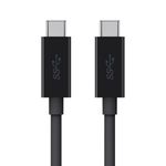 Belkin F2CU049bt2M-BLK cavo USB 2 m USB 3.2 Gen 1 3.1 Gen 1 USB C Nero (USB-C/USB-C MONITORKABEL 4K - 5GBIT/S 100W 2M BL