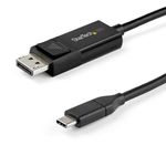 StarTech.com Cavo da USB C a DisplayPort 1.4 da 2m - Cavo 8K 60Hz/4K - Cavo adattatore video bidirezionale da DP a USB