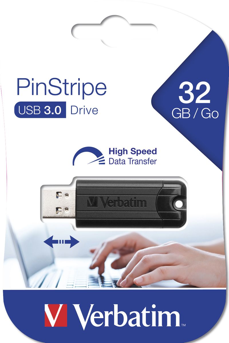 Verbatim-PinStripe-3.0---Memoria-USB-3.0-da-32-GB-----Nero