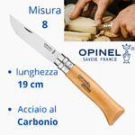 Opinel coltello coltellino tascabile misura 8 lama da 8