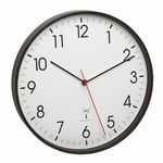 TFA-Dostmann-60.3537.01-wall-table-clock-Parete-Quartz-clock-Rotondo-Nero