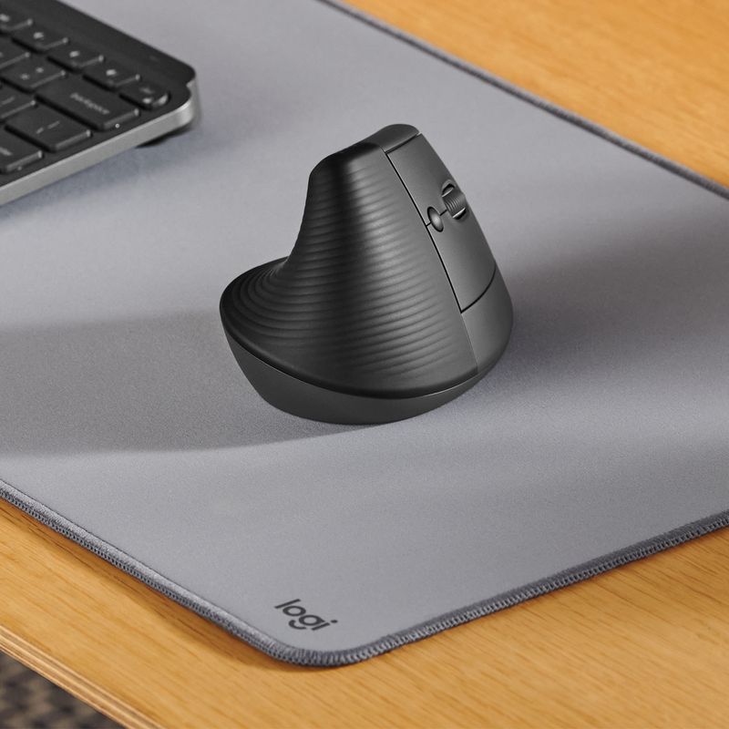 Logitech-Lift-Mouse-Ergonomico-Verticale-Senza-Fili-Ricevitore-Bluetooth-o-Logi-Bolt-USB-Clic-Silenziosi-4-Tasti-Compatibile-con-Windows---macO