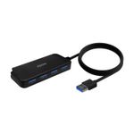 AISENS A106-0714 hub di interfaccia USB 3.2 Gen 1 (3.1 Gen 1) Type-A 5000 Mbit/s Nero