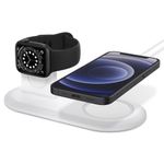 Spigen AMP02797 Caricabatterie per dispositivi mobili Smartphone, Orologio intelligente Bianco Carica wireless Interno