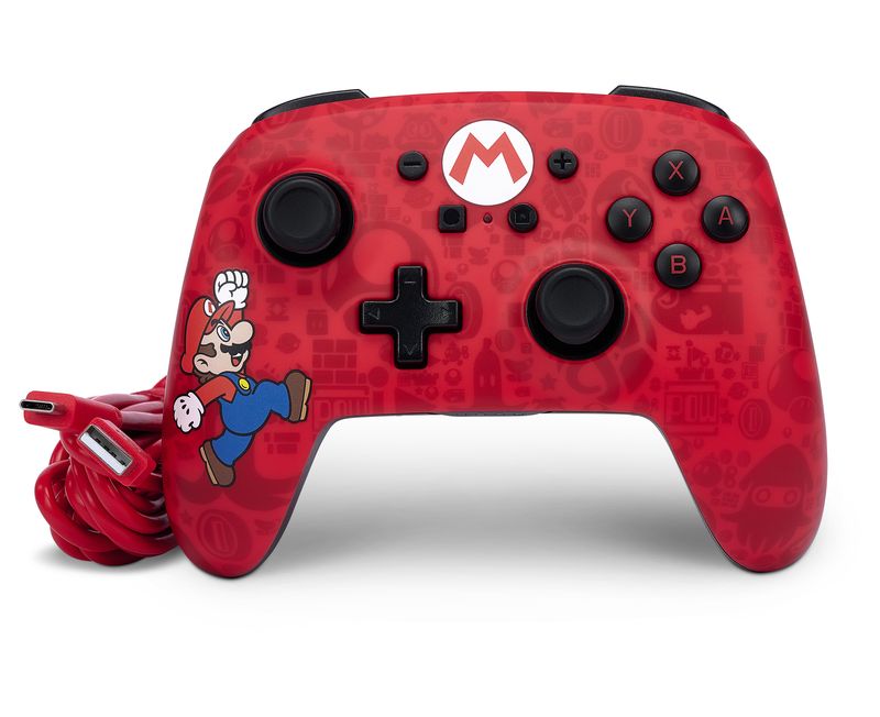 PowerA-Controller-Senza-Fili-avanzato-per-Nintendo-Switch---Here-We-Go-Mario