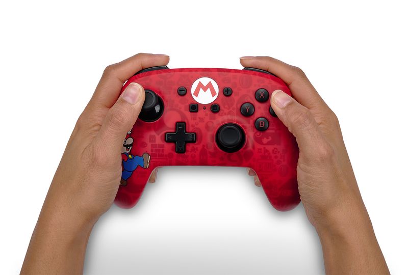 PowerA-Controller-Senza-Fili-avanzato-per-Nintendo-Switch---Here-We-Go-Mario