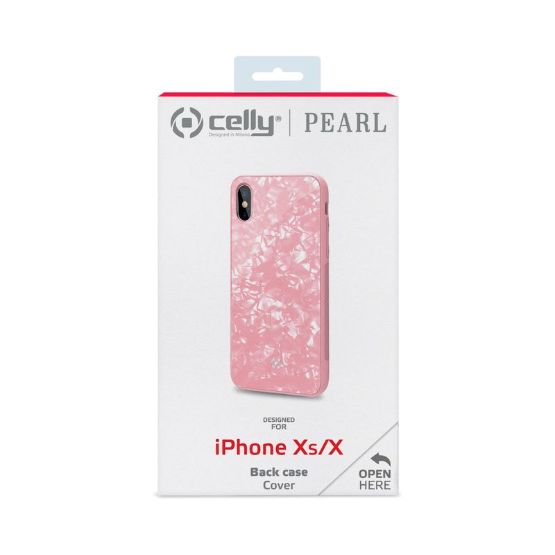 Celly-Pearl-custodia-per-cellulare-147-cm--5.8---Cover-Rosa