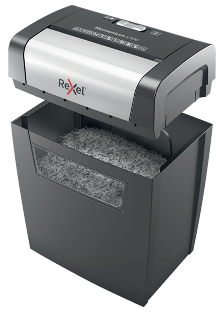 Rexel-Momentum-X406-distruggi-documenti-Taglio-a-particelle-Blu-Grigio