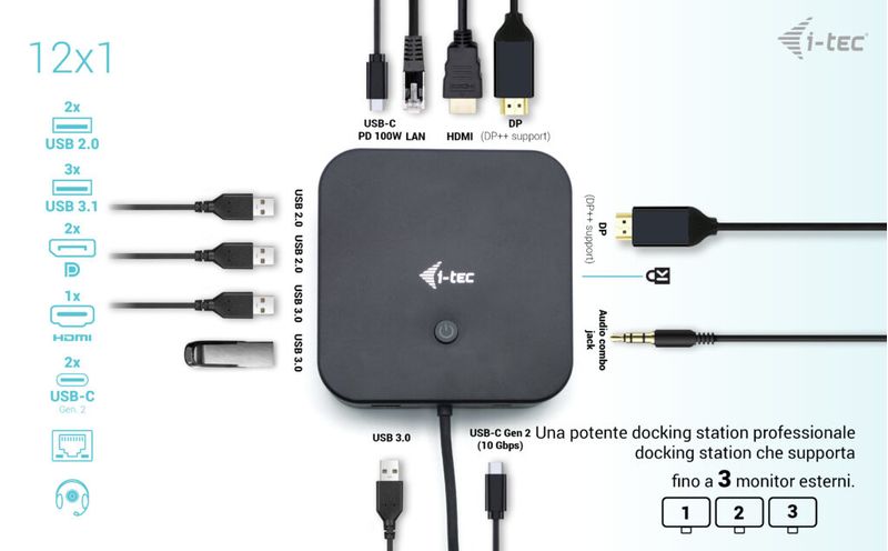 i-tec-USB-C-HDMI-Dual-DP-Docking-Station-with-Power-Delivery-100-W---Universal-Charger-100-W