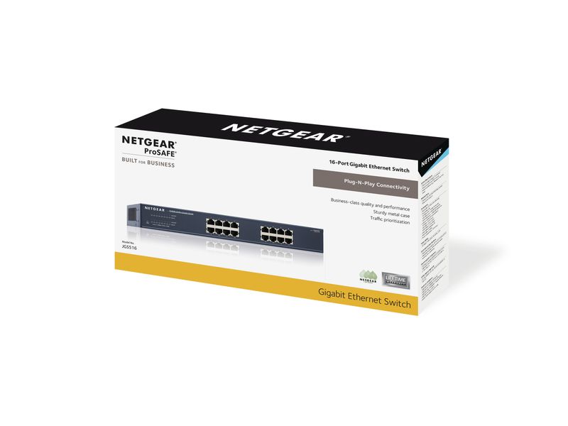 NETGEAR-JGS516-Non-gestito-Blu