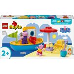 LEGO DUPLO Viaggio in Barca di Peppa Pig Giochi Educativi per Bambine e Bambini da 2 Anni Giocattolo per