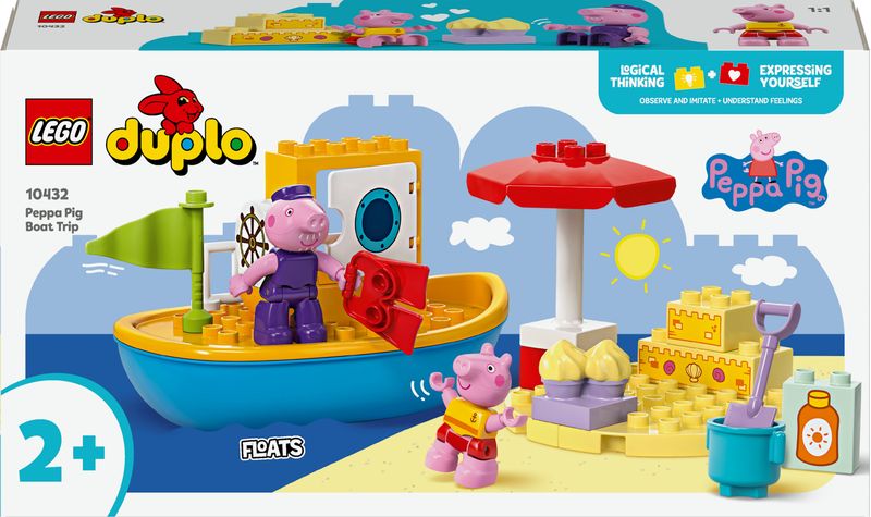 LEGO-DUPLO-Viaggio-in-Barca-di-Peppa-Pig-Giochi-Educativi-per-Bambine-e-Bambini-da-2-Anni-Giocattolo-per-l-Apprendimento-Prescolare-da-Costruire-con-2-Personaggi-Idea-Regalo-10432