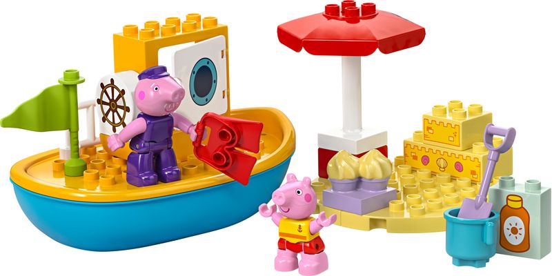 LEGO-DUPLO-Viaggio-in-Barca-di-Peppa-Pig-Giochi-Educativi-per-Bambine-e-Bambini-da-2-Anni-Giocattolo-per-l-Apprendimento-Prescolare-da-Costruire-con-2-Personaggi-Idea-Regalo-10432