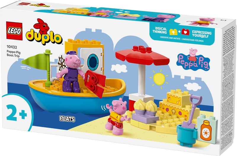 LEGO-DUPLO-Viaggio-in-Barca-di-Peppa-Pig-Giochi-Educativi-per-Bambine-e-Bambini-da-2-Anni-Giocattolo-per-l-Apprendimento-Prescolare-da-Costruire-con-2-Personaggi-Idea-Regalo-10432