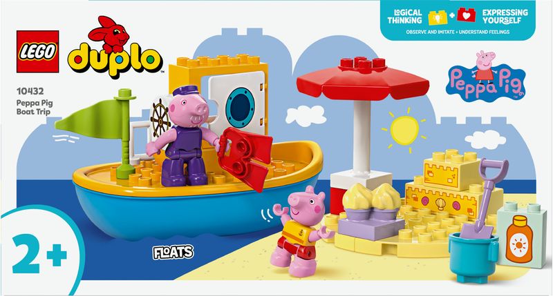 LEGO-DUPLO-Viaggio-in-Barca-di-Peppa-Pig-Giochi-Educativi-per-Bambine-e-Bambini-da-2-Anni-Giocattolo-per-l-Apprendimento-Prescolare-da-Costruire-con-2-Personaggi-Idea-Regalo-10432