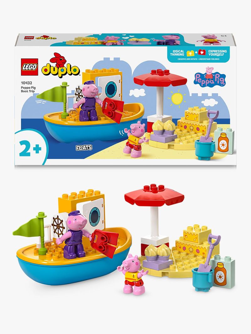 LEGO-DUPLO-Viaggio-in-Barca-di-Peppa-Pig-Giochi-Educativi-per-Bambine-e-Bambini-da-2-Anni-Giocattolo-per-l-Apprendimento-Prescolare-da-Costruire-con-2-Personaggi-Idea-Regalo-10432