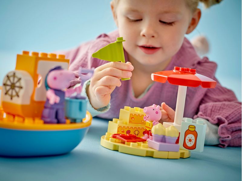 LEGO-DUPLO-Viaggio-in-Barca-di-Peppa-Pig-Giochi-Educativi-per-Bambine-e-Bambini-da-2-Anni-Giocattolo-per-l-Apprendimento-Prescolare-da-Costruire-con-2-Personaggi-Idea-Regalo-10432