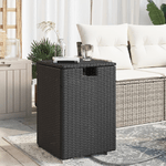 vidaXL Tavolo Copri Serbatoio Propano Nero 40x40x60 cm in Polyrattan