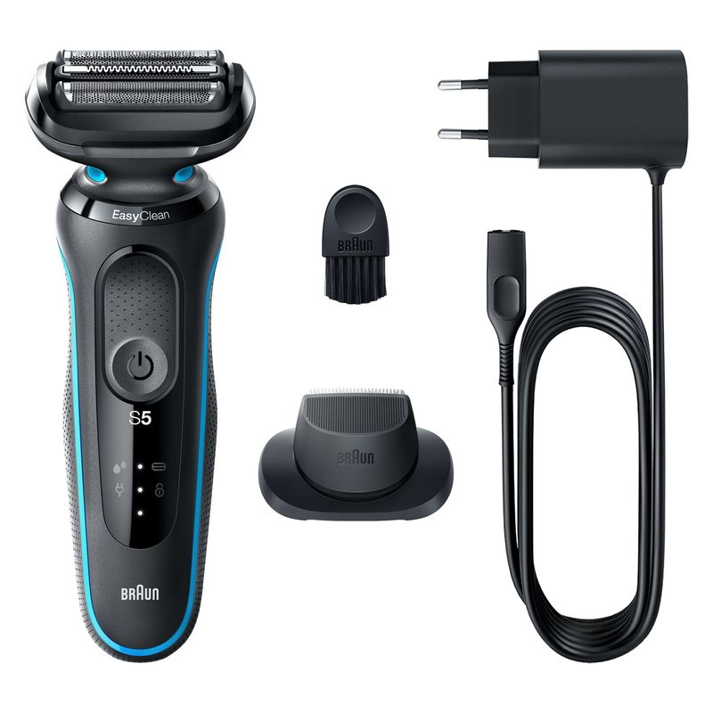 Braun-Series-5-51-M1200s-Rasoio-Trimmer-Nero-Blu