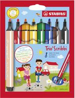 STABILO-Trio-Scribbi-marcatore-Vivido-Multicolore-8-pz