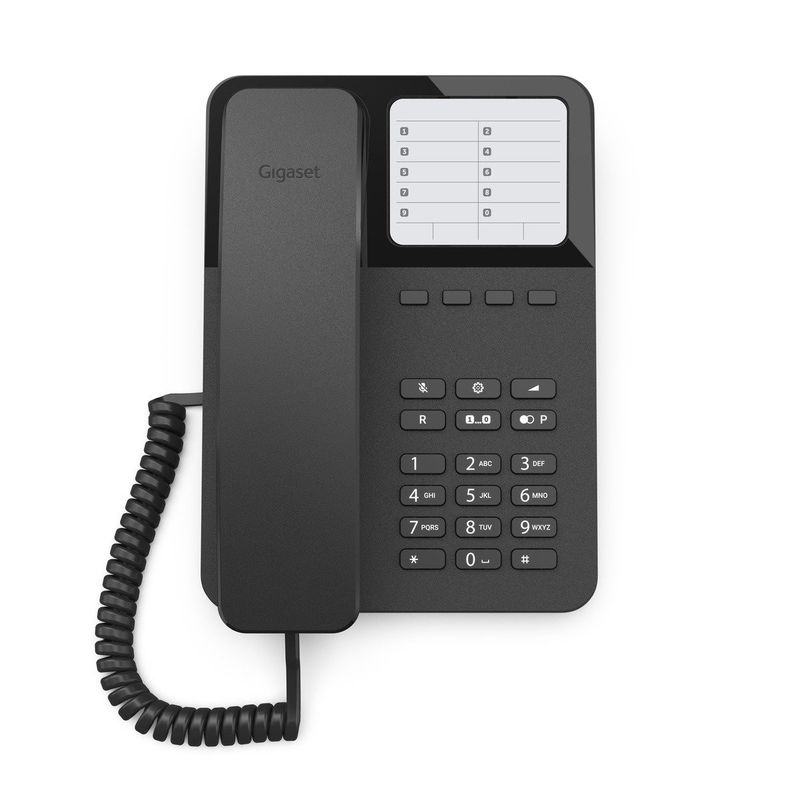 Gigaset-DESK-400-Telefono-analogico-Nero