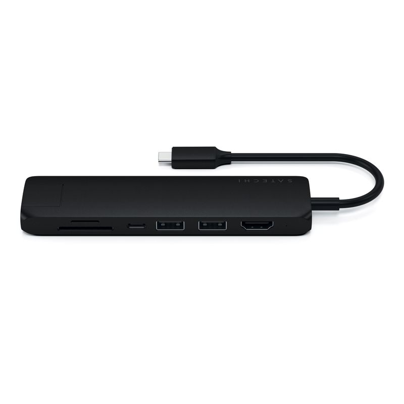 Satechi-ST-UCSMA3K-replicatore-di-porte-e-docking-station-per-notebook-Cablato-USB-3.2-Gen-1--3.1-Gen-1--Type-C-Nero