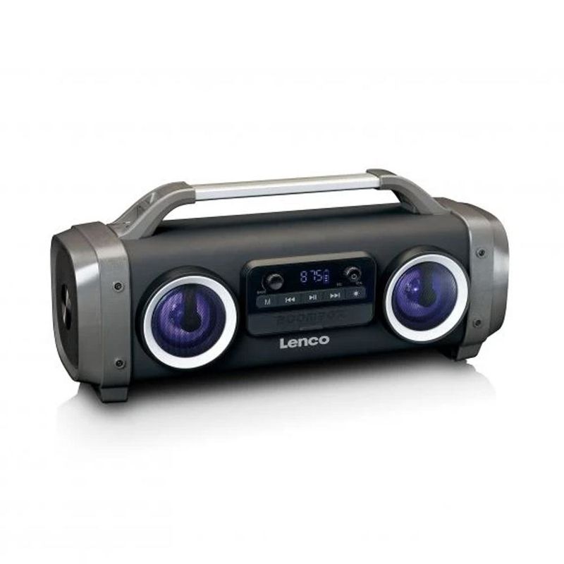 Lenco-SPR-100-Altoparlante-portatile-stereo-Grigio