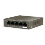 Tenda-TEF1105P-4-38W-switch-di-rete-Non-gestito-L2-Fast-Ethernet--10-100--Supporto-Power-over-Ethernet--PoE--Grigio