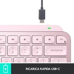 Logitech-MX-Keys-Mini-Tastiera-Illuminata-Wireless-Minimal-Compatta-Bluetooth-Retroilluminata-USB-C-Compatibile-con-Apple-macOS-iOS-Windows